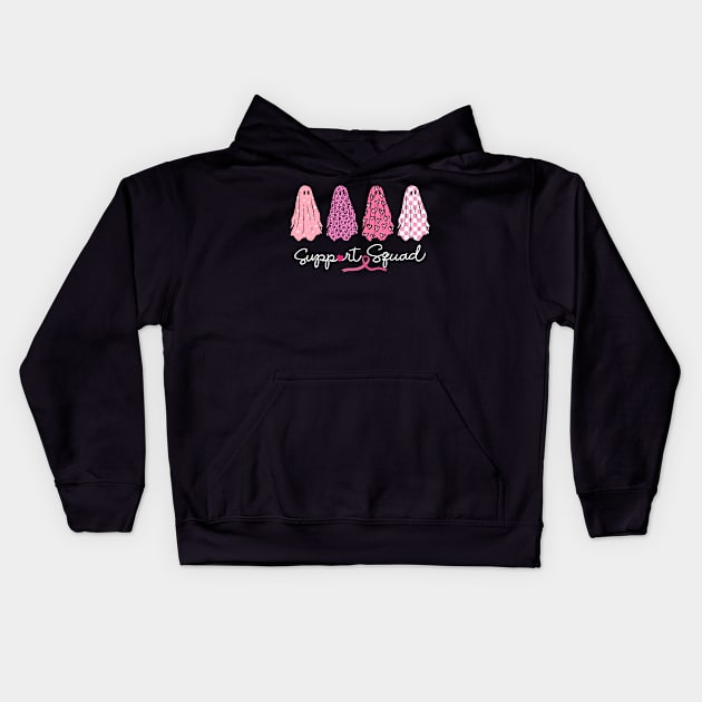 Breast Cancer Awareness Support Squad Cancer Free Kids Hoodie by SilverLake